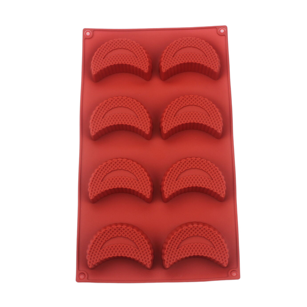 Half Moon Crescent - 8 Hole Crescent Grid Silicone Mold