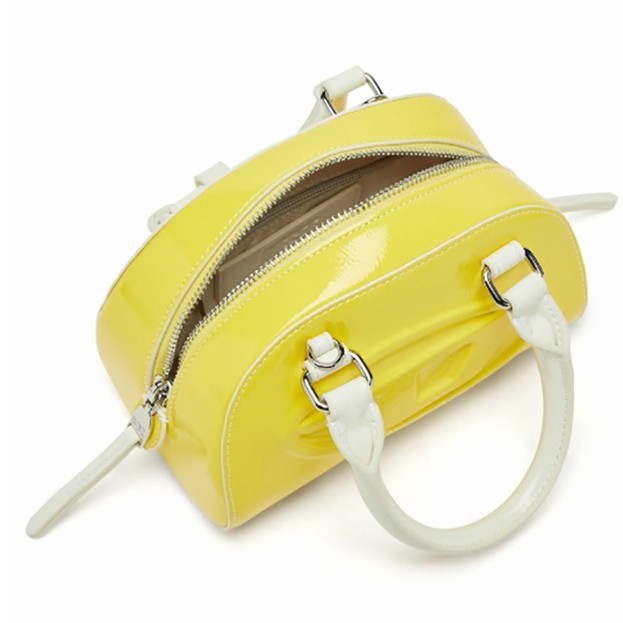 Bright Yellow Shiny Patent PU  - огляд і ціна Women Bags Zip
