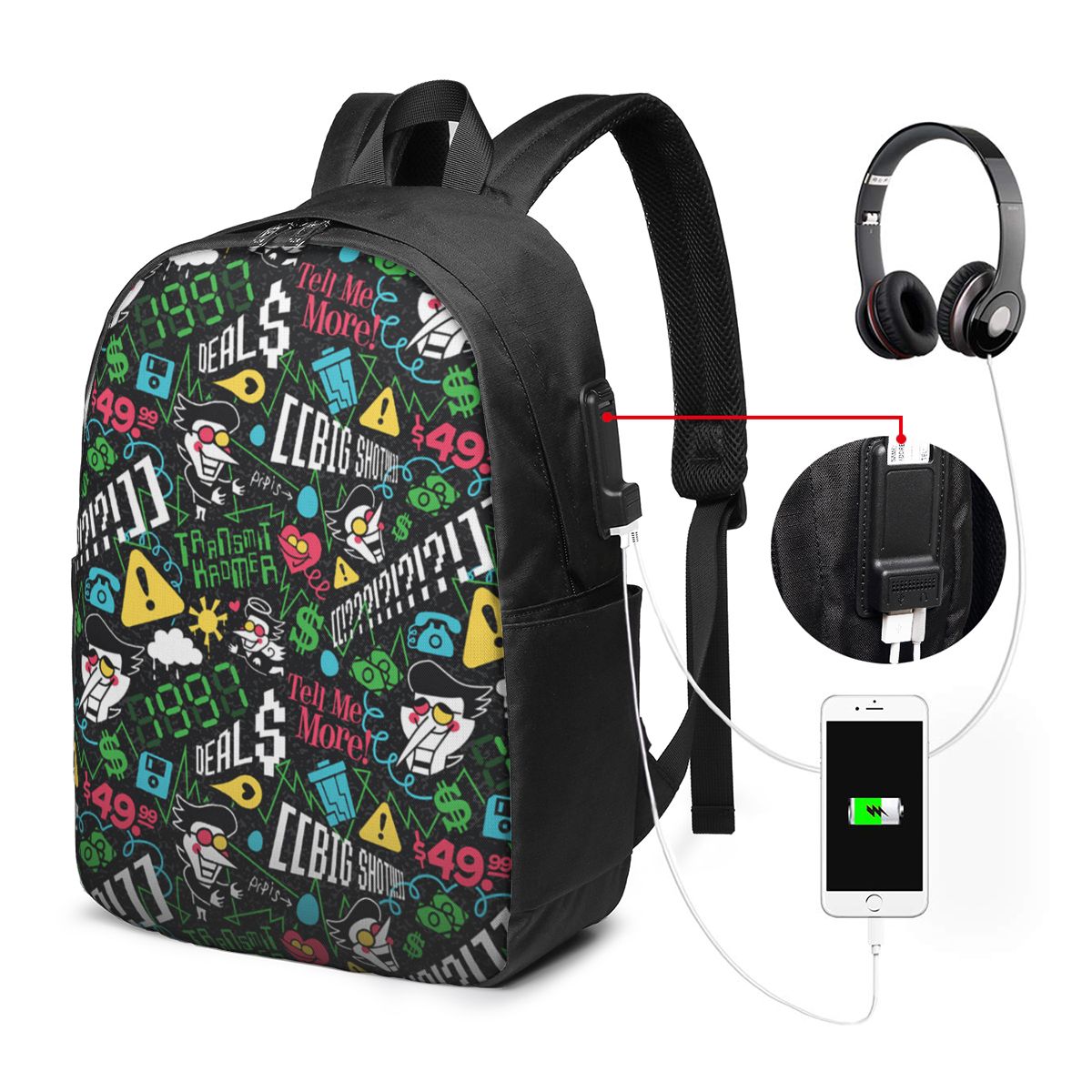 Deltarune SPAMTON G Backpack T - огляд і ціна Women Bags College