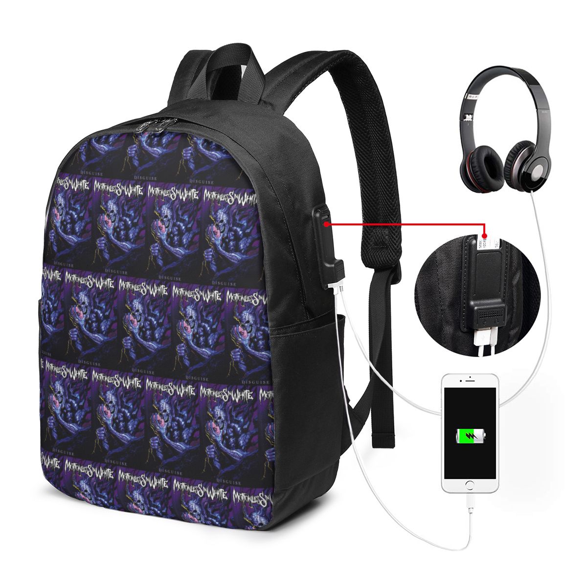 Motionless In White Backpack T - огляд і ціна Women Bags College