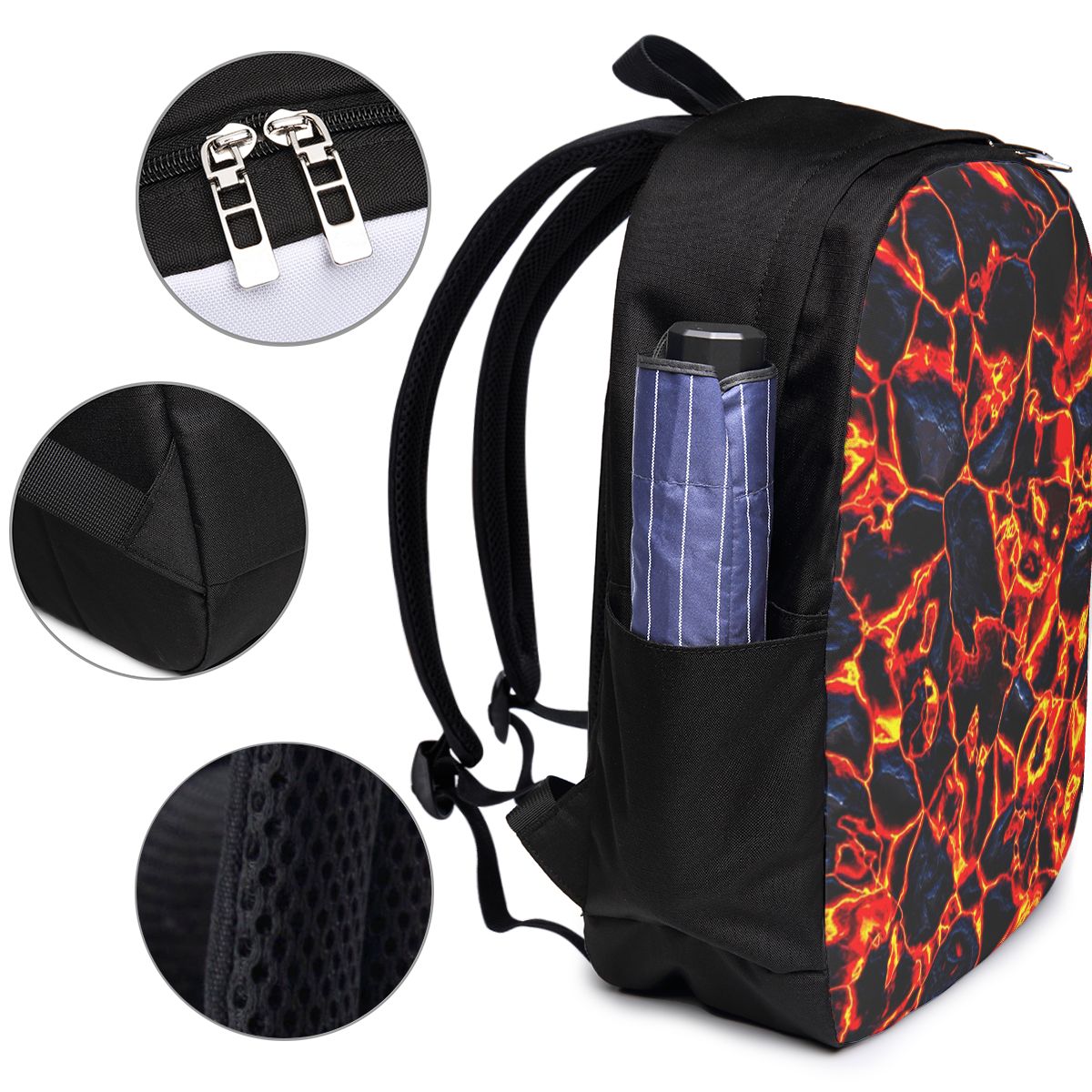 Magma Volcano Lava Fire Backpa - огляд і ціна Women Bags College