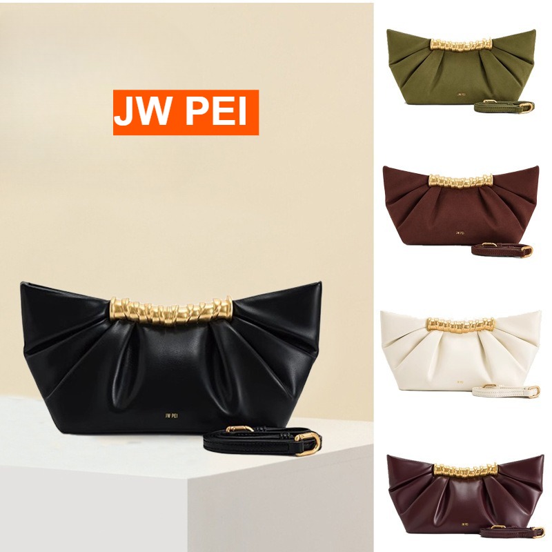 JW PEI Leia Pleated Clutch Met - огляд і ціна Women Bags Jw Pei