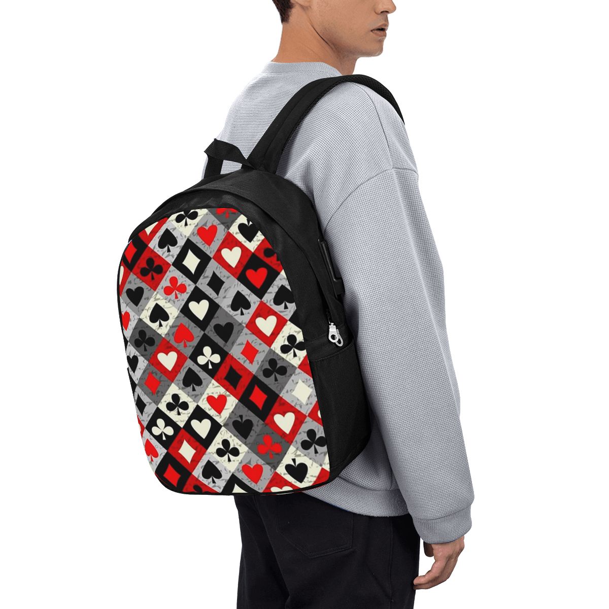 Playing Cards Poker Print Back - огляд і ціна Women Bags College