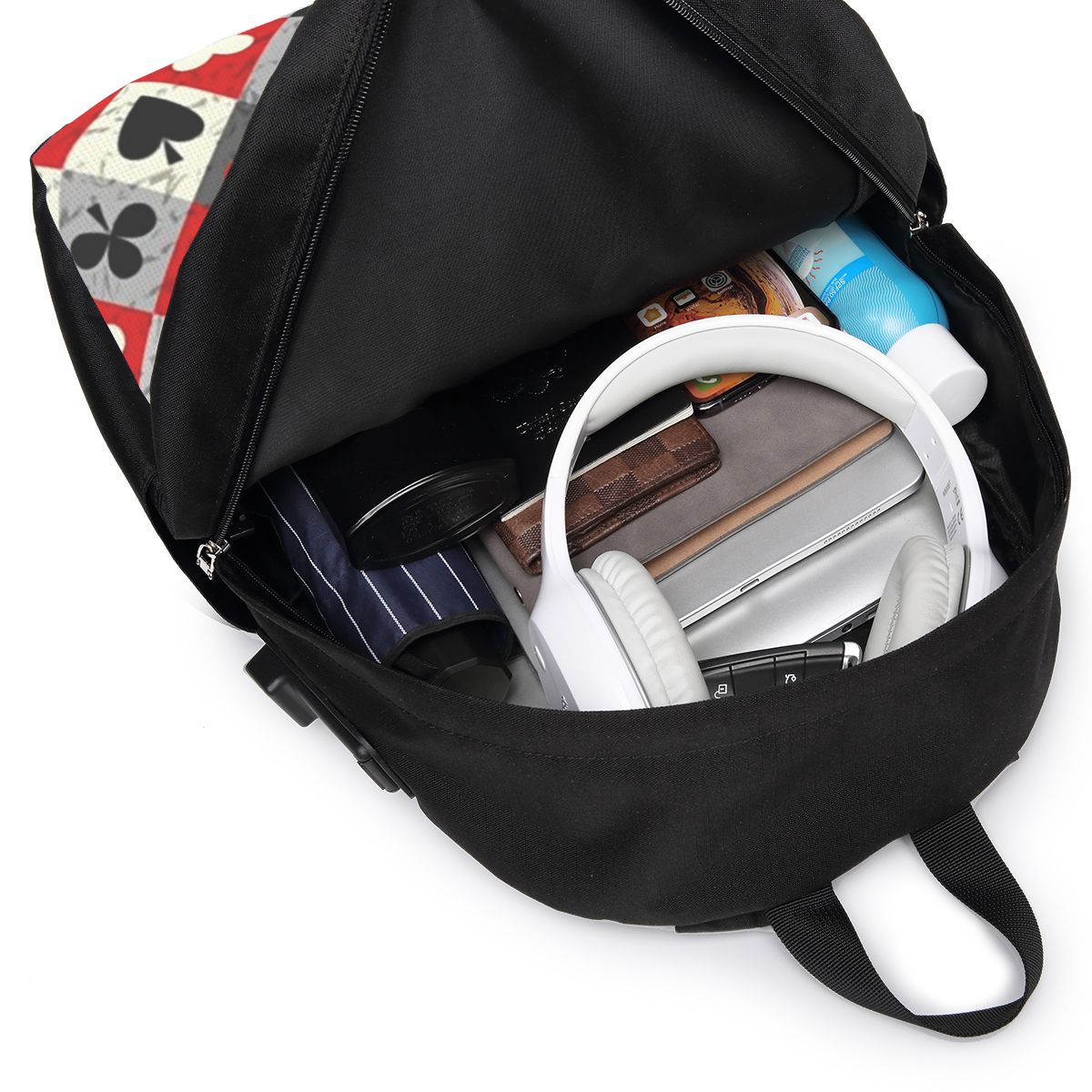 Playing Cards Poker Print Back - огляд і ціна Women Bags College