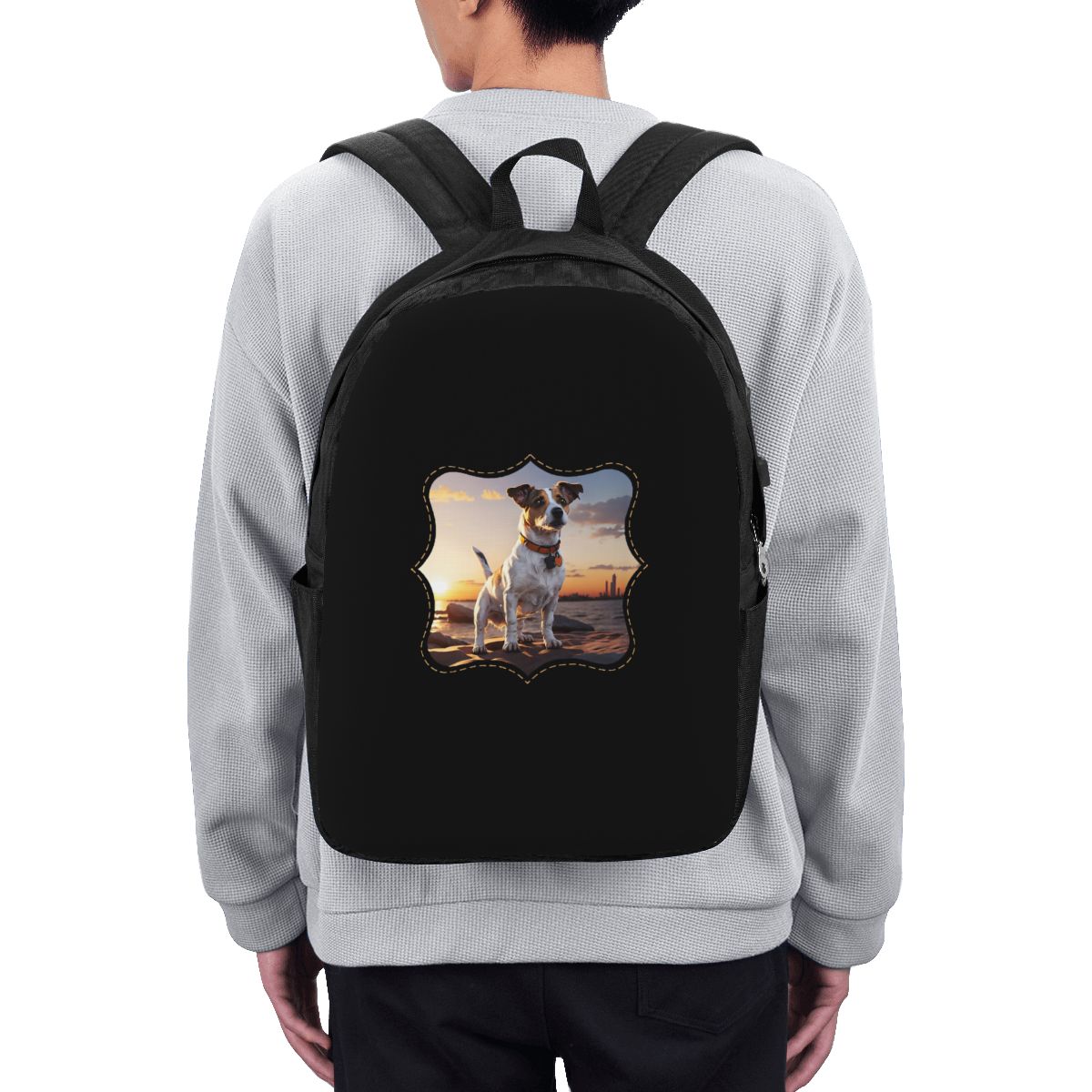Jack Russell Dog At Sunset Bac - огляд і ціна Women Bags College