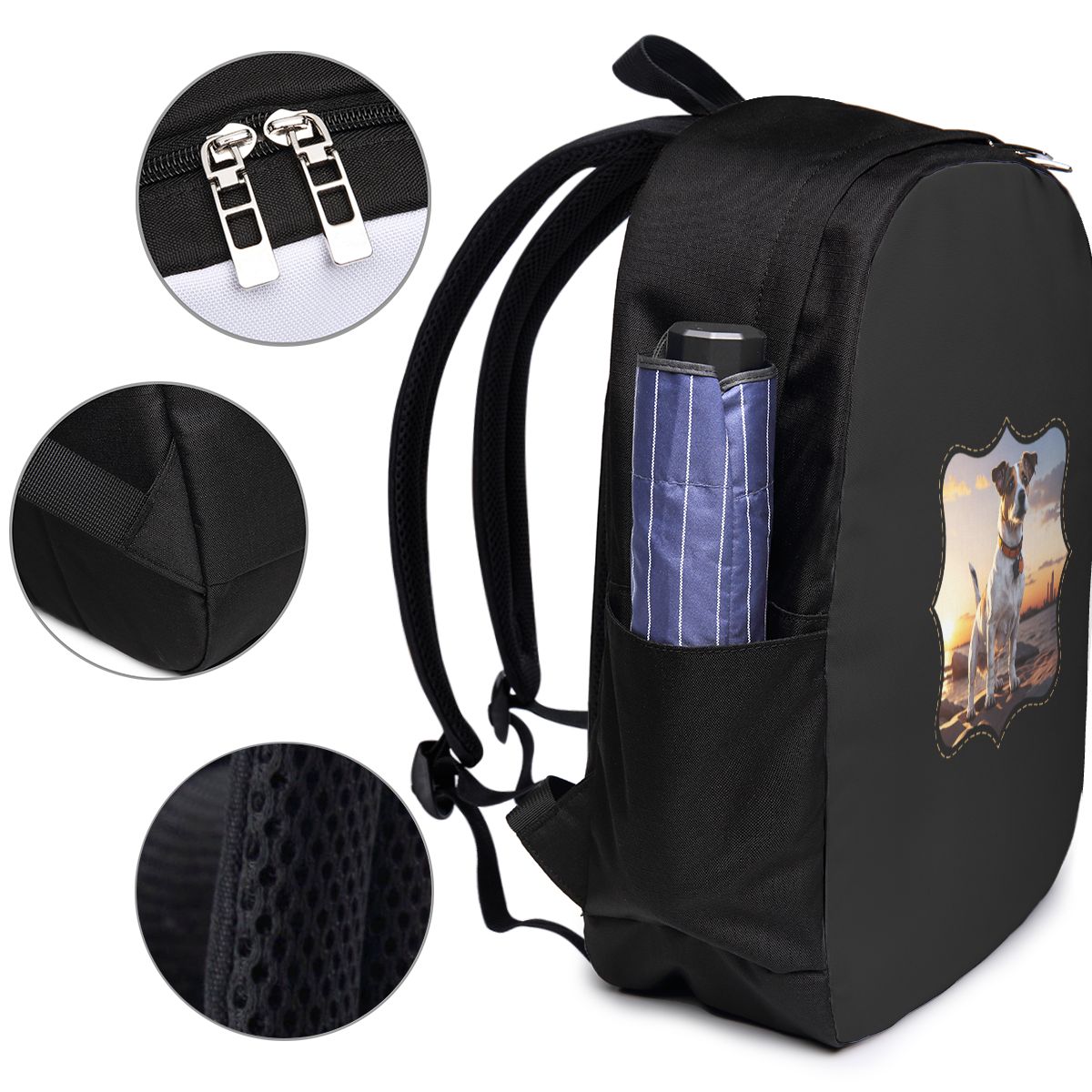 Jack Russell Dog At Sunset Bac - огляд і ціна Women Bags College
