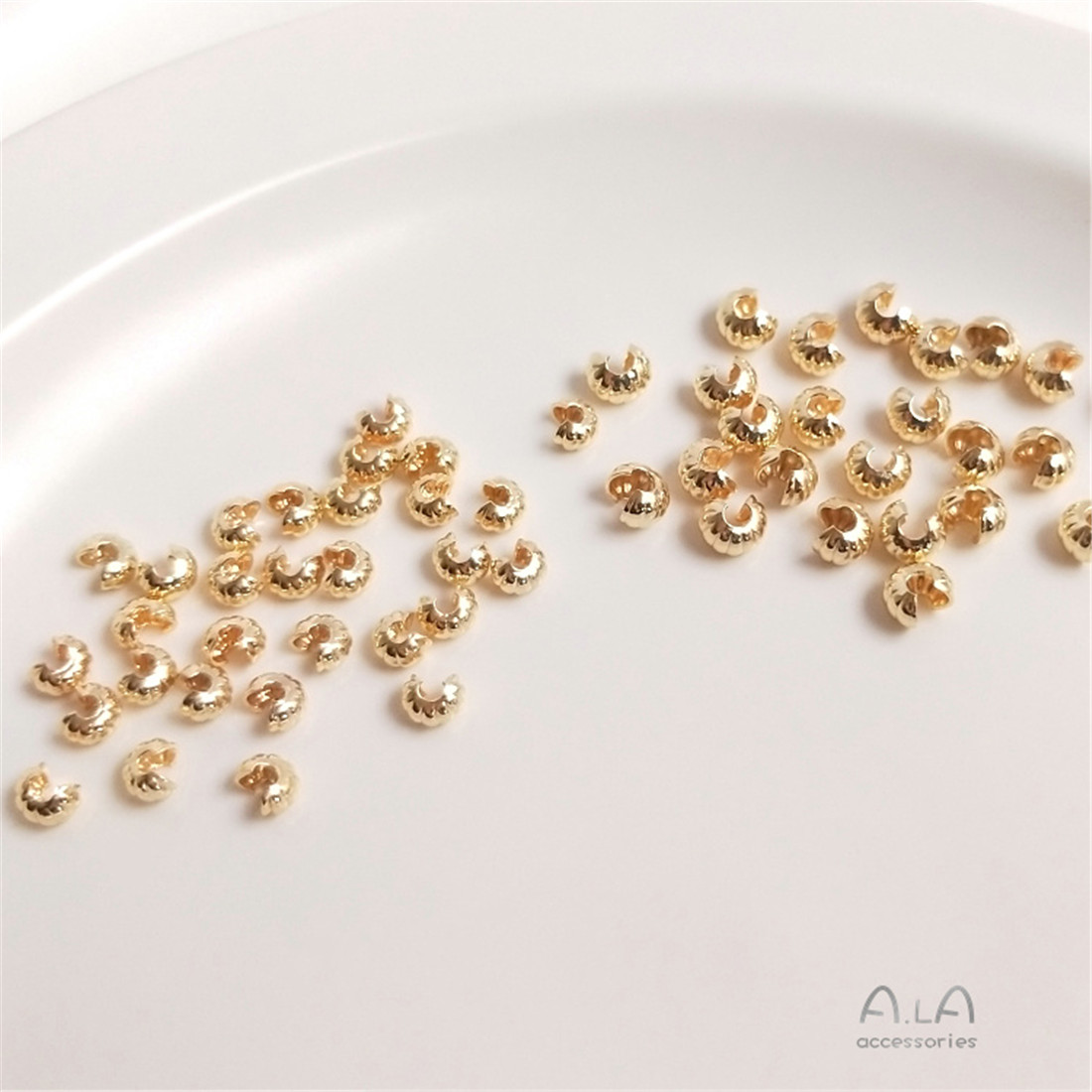 14K True Gold Pumpkin Pattern  - огляд і ціна Half Moon Crescent