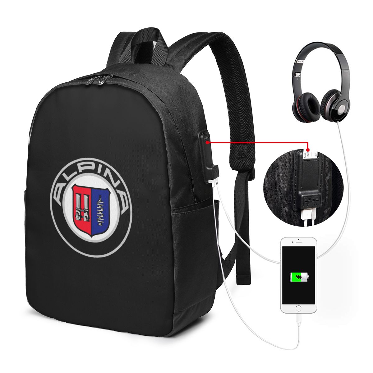Alpina - Classic Car Logos Bac - огляд і ціна Women Bags College