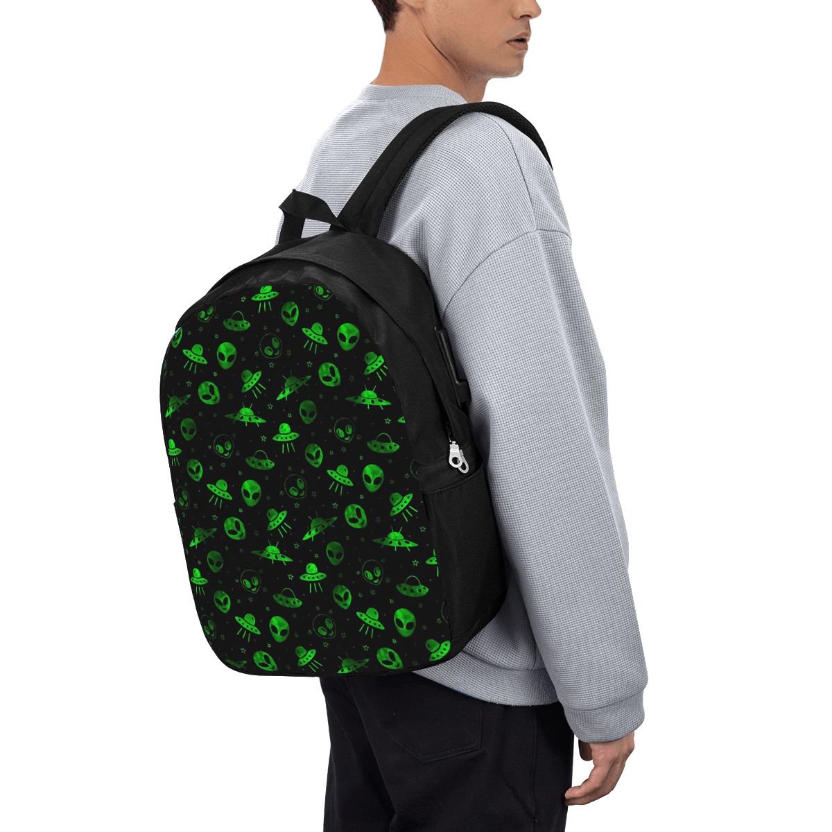 Aliens And UFOs Pattern Backpa - огляд і ціна Women Bags College