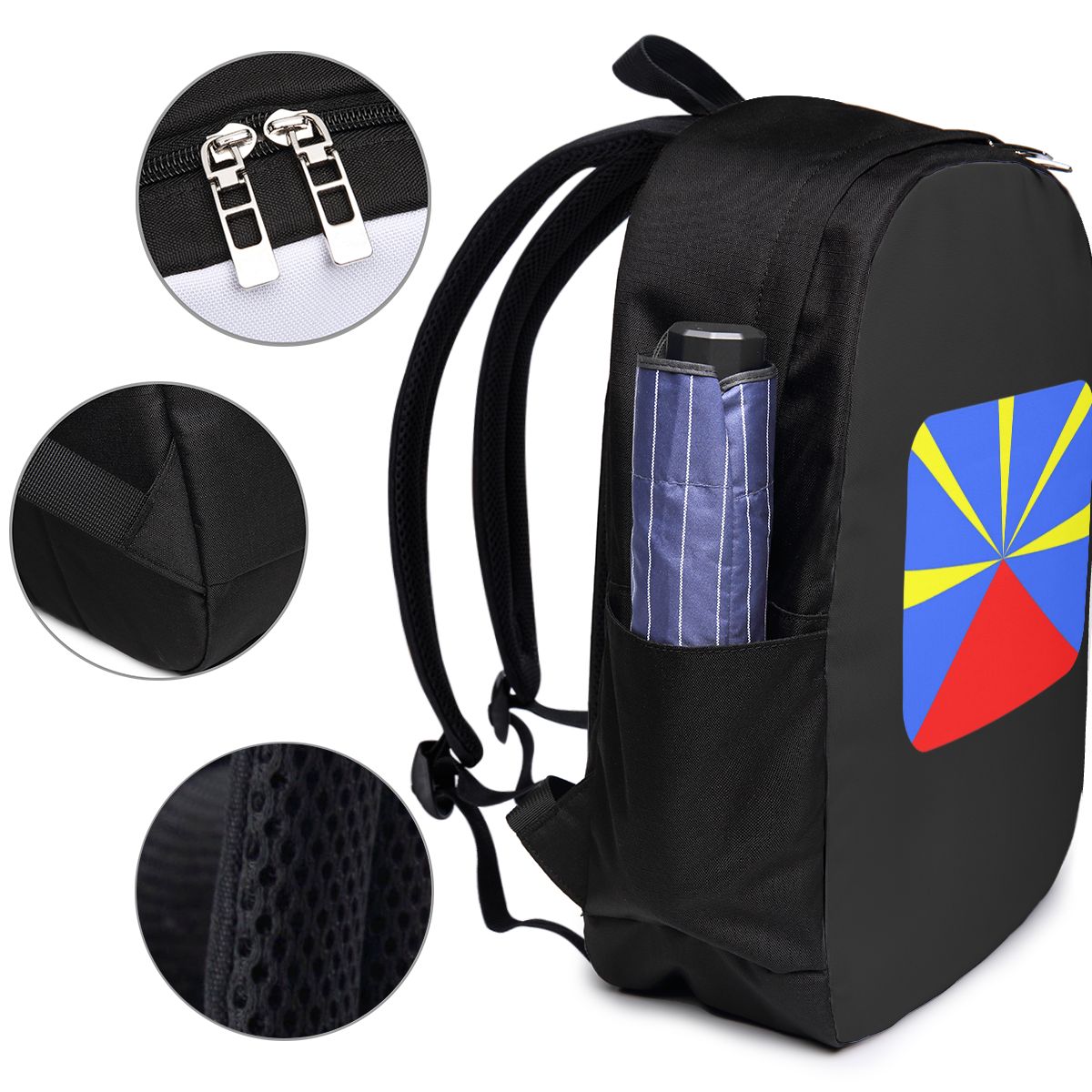 974 Reunion Island Flag Backpa - огляд і ціна Women Bags College