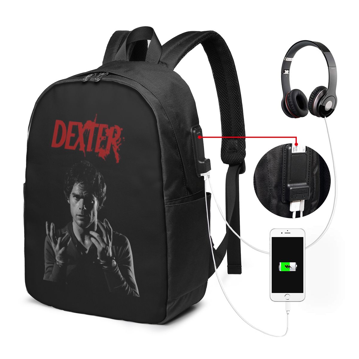Movie Dexter Morgan Backpack T - огляд і ціна Women Bags College