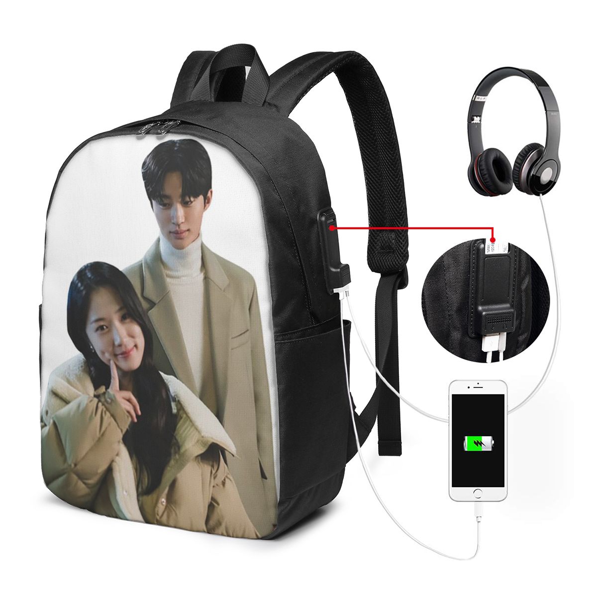 Lovely Runner Kdrama Fanart Ba - огляд і ціна Women Bags College